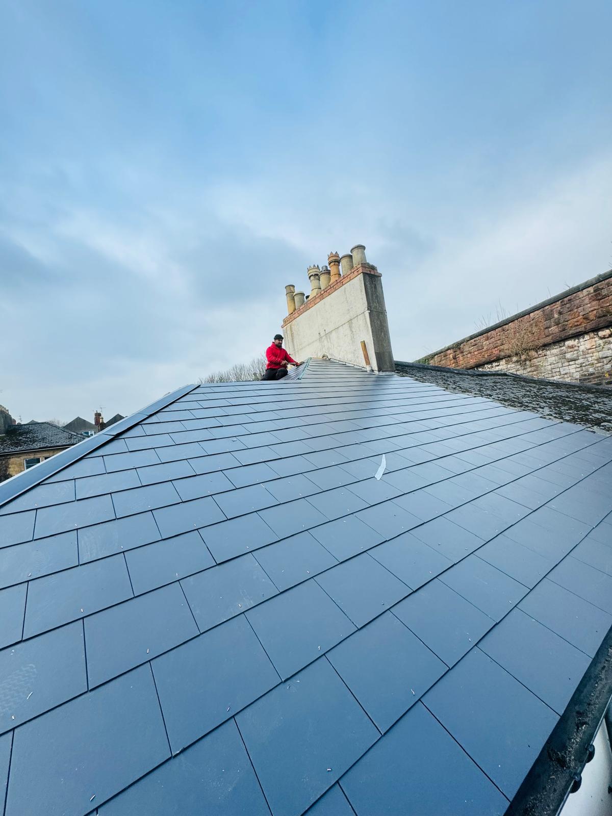 New slate roof installed in Bristol