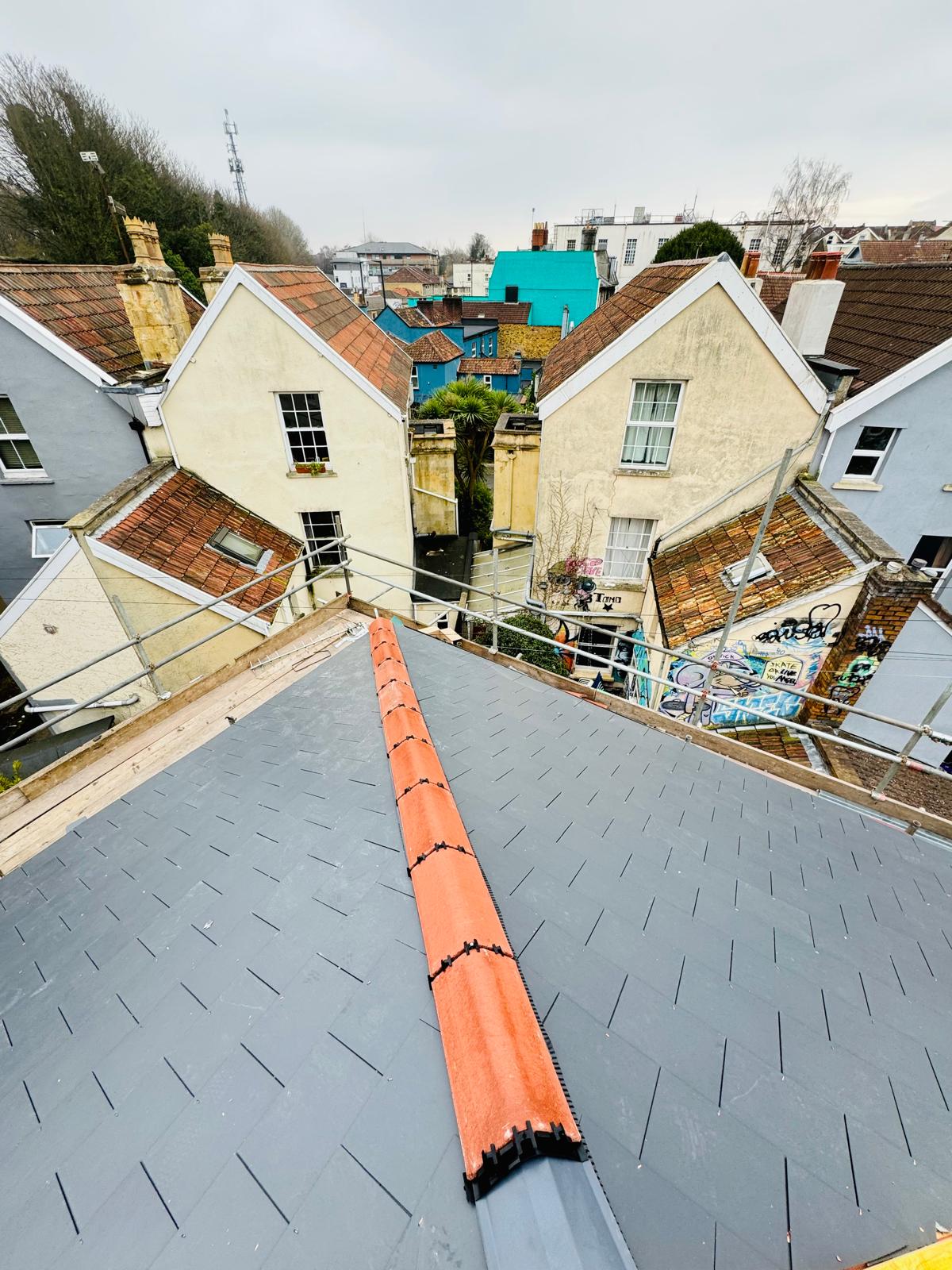 Gibbs Roofing — finished slate roof